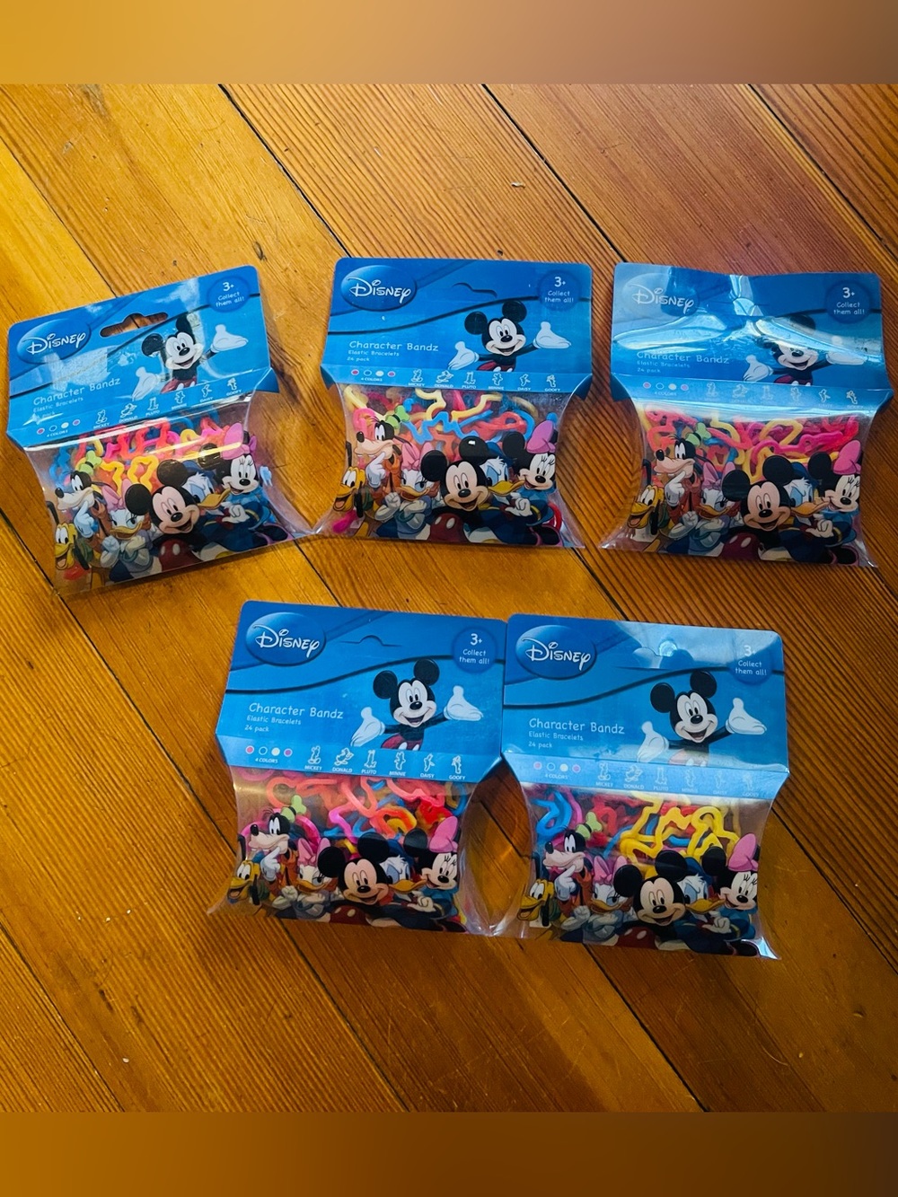 Disney Mickey & Friends Character Bandz Unopened Packs - Lot of 5 NEW